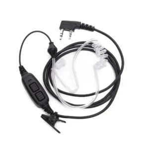 Radio Dual PTT Air Duct Earpiece With Mic Headset for Baofeng Two Way Radio UV-82 UV 82 UV82L UV-89 TK3207 TK3118Accessories