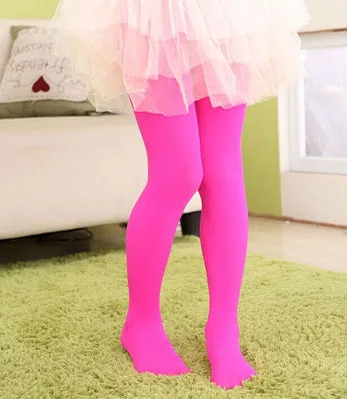 Summer Spring Candy Color Kids Pantyhose Ballet Dance Tights for Girls Stocking Children Velvet Solid White Pantyhose - Image 13