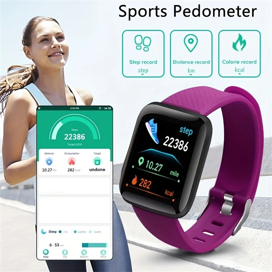 D13 Smart Watch Men Women 116 Plus Sports Mode Running Track Fitness Smart Band Message Reminder Smart Bracelet For Android IOS - Image 4