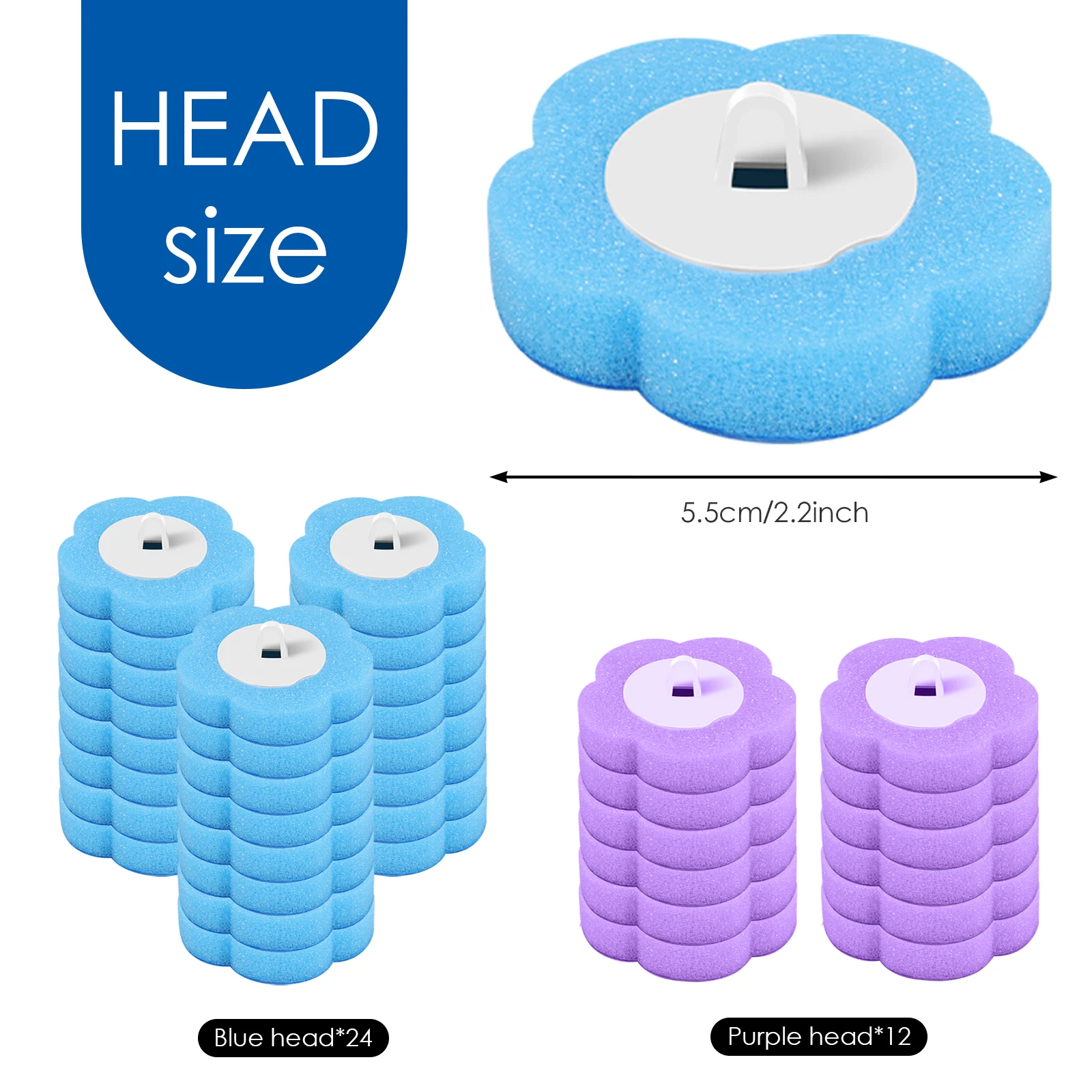 18/36Pcs Disposable Toilet Brush Wall Mounted Toilet Brush with Replacement Head Cleaning Set Home Bathroom WC Accessories - Image 13