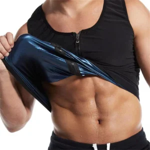 1pcs Sauna Sweat Suits Shirt Vest Waist Trainer for Men Compression Workout Shapewear Excersize Gym Clothes Working Out