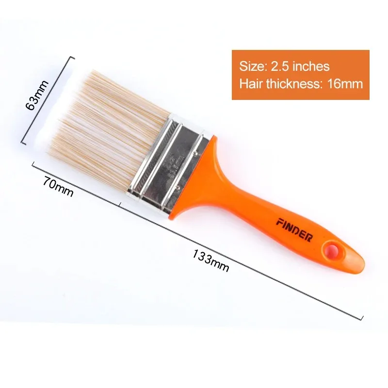 Home Improvement Wall Paint Brush PET Soft Bristle Durable Cleaning Brush ABS Handle Home Decoration Oil Painting Brush Tools - Image 8