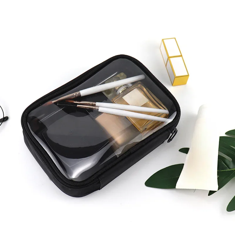 Women Makeup Bag Waterproof Clear PVC Travel Cosmetic Bags Case Travel Make Up Kit Bags for Men Toiletry Brush Organizer Pouch - Image 2
