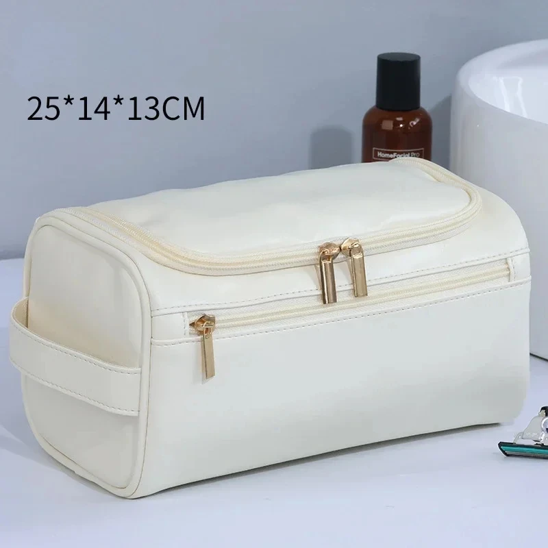 Leather Toiletry Bag for Men Women Dopp Kit Mens Hanging Toiletry Bag Travel Toiletry Bag for Traveling Large Cosmetic Bag for T - Image 11