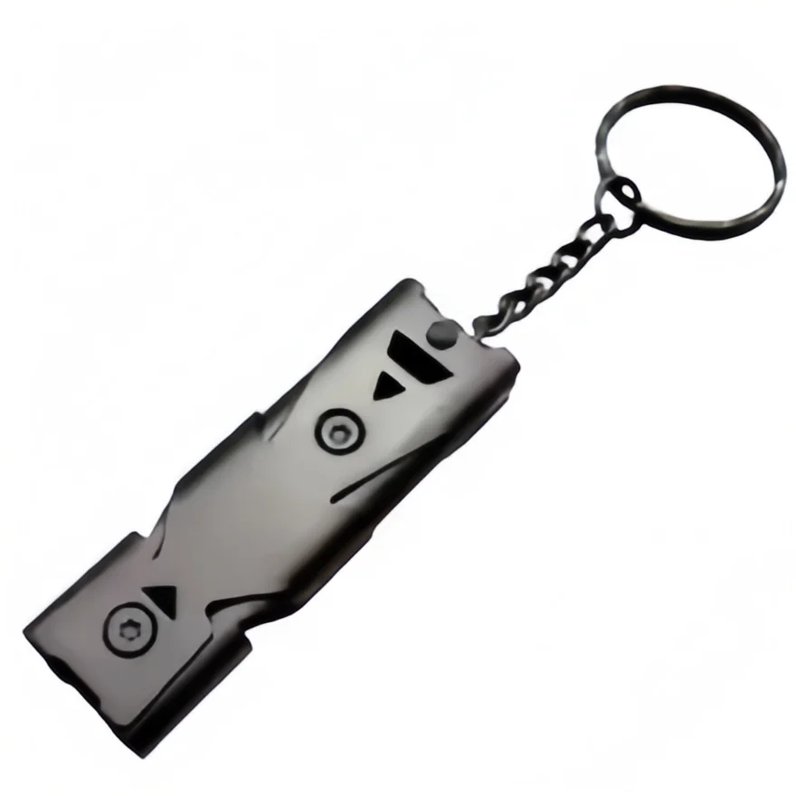 Double Tube High Decibel Survival Whistle Keychain Portable Emergency Safety Alarm For Outdoor Camping Hiking - Image 6