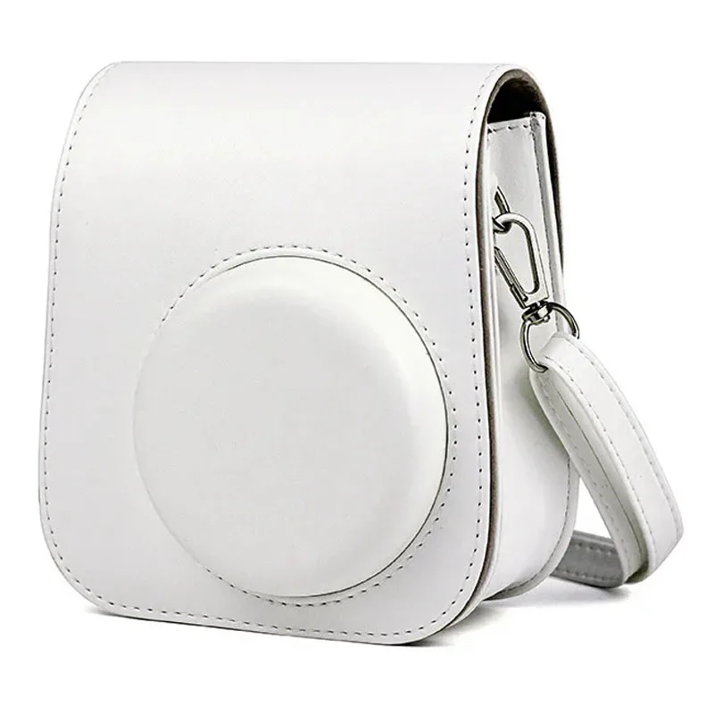 For Fujifilm Film Camera Bag for Instax Mini 11 9 8 Camera Case PU Leather Soft Silicone Cover Bag with Shoulder Strap - Image 9