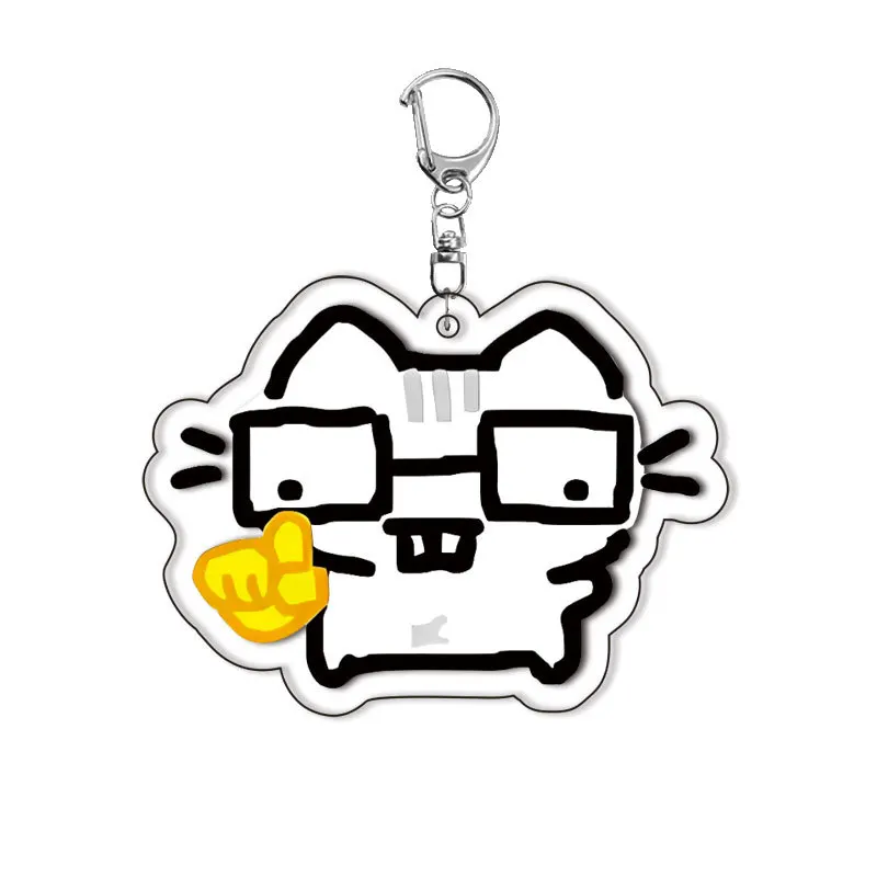 Hot Funny Cat Memes Keychain Student Gift Bag Lanyard Women's Bag Pendant Keychain Cute Things Gift for Best Friends Wholesale - Image 4