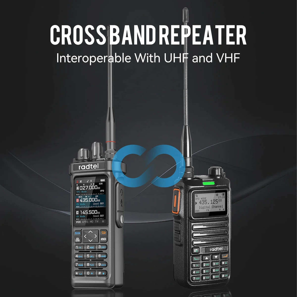 Radtel RT-950 PRO Walkie Talkie AM/FM/CB/LSB/USB/CW Receiver with GPS APRS 10W Bluetooth Phone Programming Ham Radio RT-950PRO - Image 2