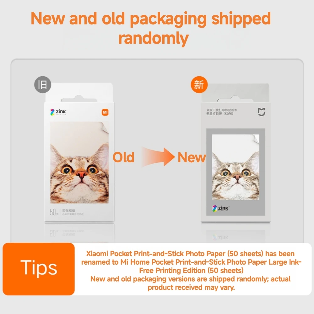 Xiaomi ZINK Pocket Photo Papers 3Inch Self-Adhesive Instant Print No Ink Needed for Mi Pocket Printer 1S 50 sheets 1 pack - Image 6