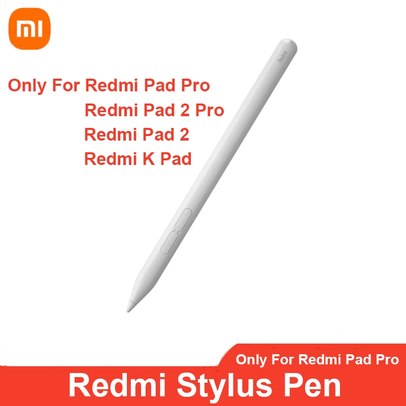Original Redmi Stylus Pen 240Hz Draw Writing Screenshot Tablet 4096 Level Type-C Charging Only For Redmi Pad Pro / Redmi Pad 2