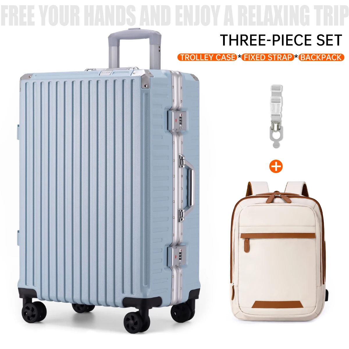 Trolley Luggage 20 24 26 28" Aluminum Frame Rolling Luggage Case USB Travel Suitcase on Wheels Combination Lock Carry on Luggage - Image 22