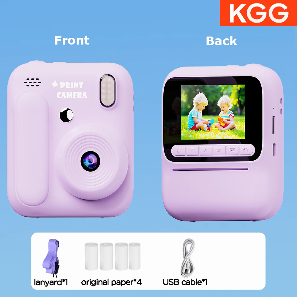 Color Printing Camera Kids Instant Camera 32GB 1080P Thermal Print Digital Camera Print Photo Video Games Music Children Gift - Image 32