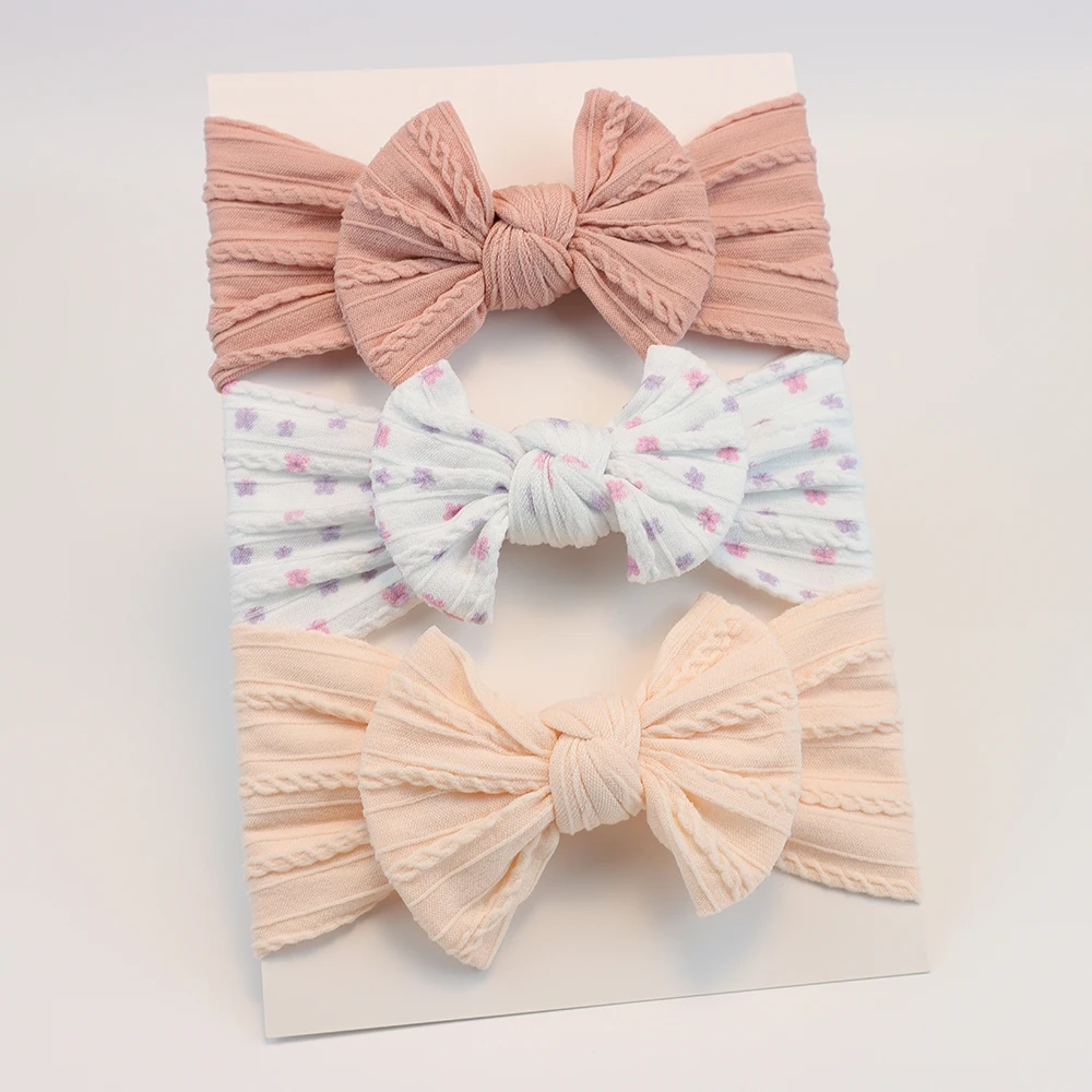 3Pcs/Set Baby Girl Headbands Lot Bows Baby Headband Newborn Gift Elastic Hair Bands Children Turban Kids Infant Hair Accessories - Image 12