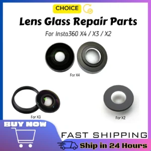 Lens Glass For Insta360 X4 X3 X2 360 Lens Replacement Repair Parts Ring Mount For Insta 360 X4 X3 ONE X2 ONE RS Accessories
