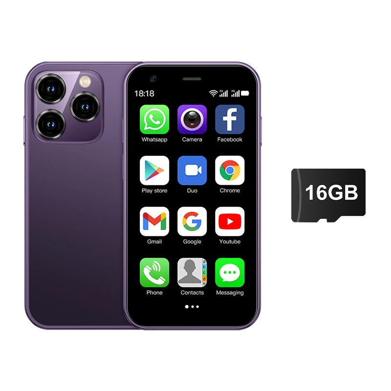 SERVO 15SE Mini Smartphone 3G WCDMA Android System WiFi Hotspot Play Store 3.0" Display Small Palm Smart Phones Dual SIM Standby - Image 15