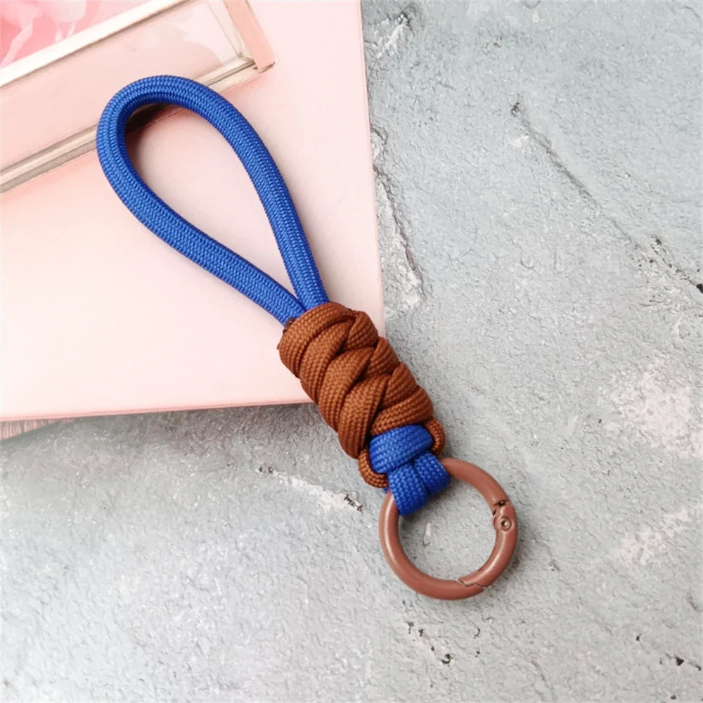 Colorful Braided Lanyard Keychain Unisex Anti-Lost Wrist Strap Paracord With Key Ring For Phone Camera U Disk Bottle Accessories - Image 21