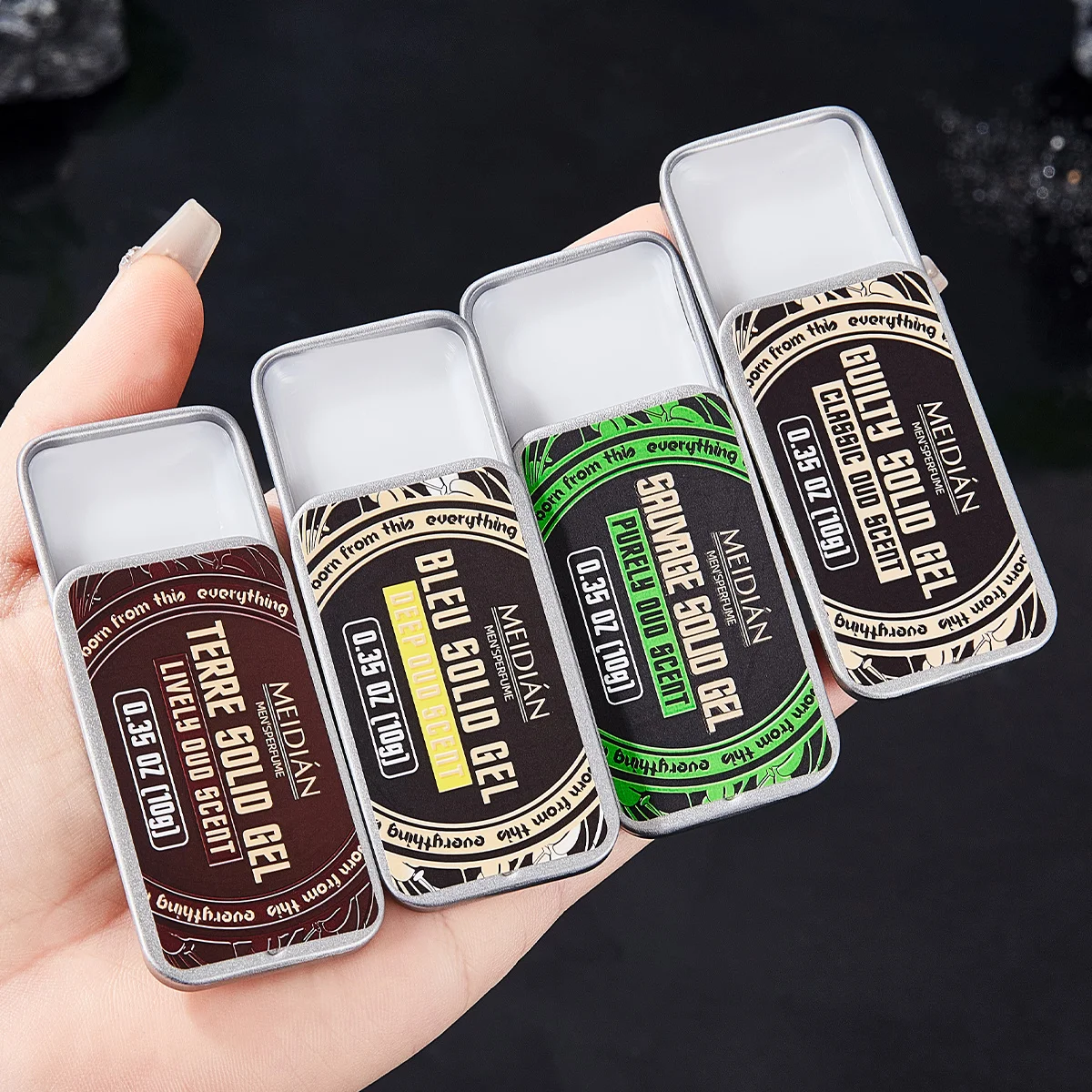 Perfume set, which can be applied on the wrist and neck, fresh smell, men's and women's portable refreshing solid perfume - Image 7