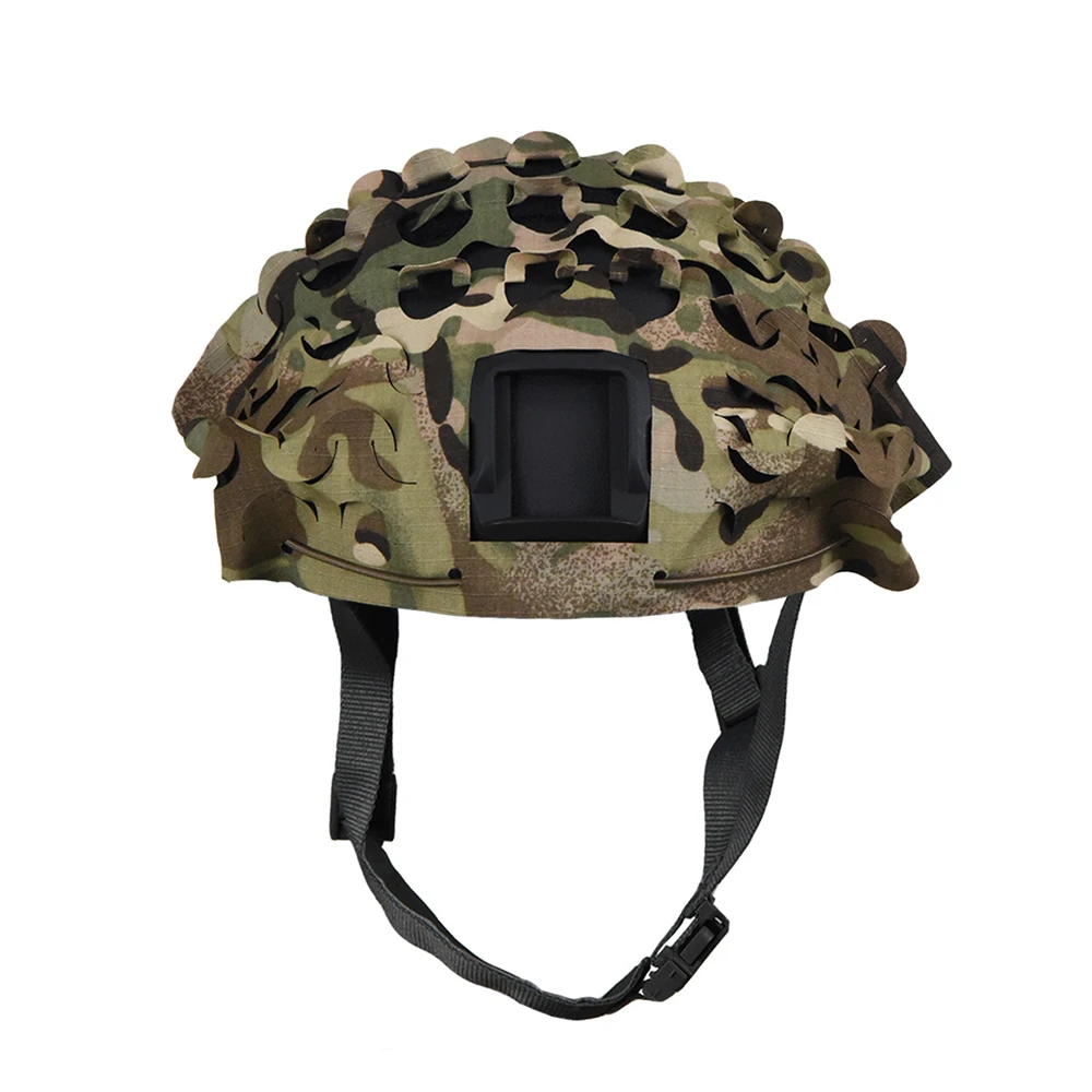 3D Camo Net Airsoft Helmet Cover Laser Cut Nylon Drawstring Helmet Scrim CS Wargame Paintball Paratrooper Hunting Accessories - Image 11