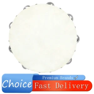 IRIN 10 Inches Tambourine Drums Sheepskin Wooden Tambourine Percussion Musical Instruments Children Enlightenment Education Gift