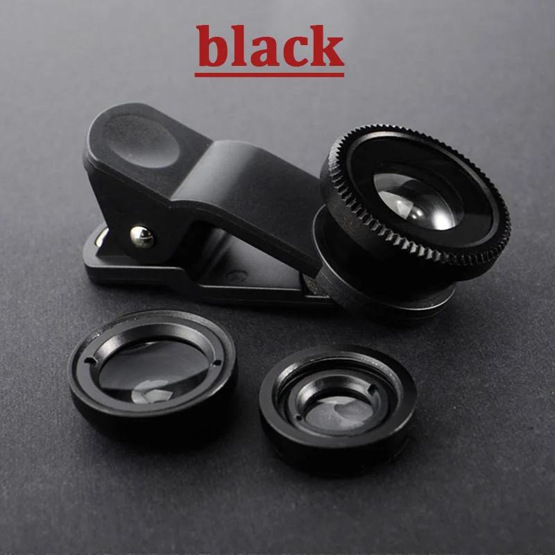 1 Set 3In1 Mobile Phone Fish Eye+Wide Angle+Macro Lightweight Camera Lens For Universal Cell Phone - Image 7