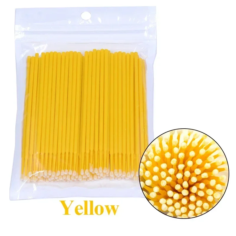 Cleaning Micro Cotton Brush Lash Extension 100Pcs Eyelash Swab Individual Eyelashes Microbrush Beauty Makeup Clean Remover Tools - Image 14