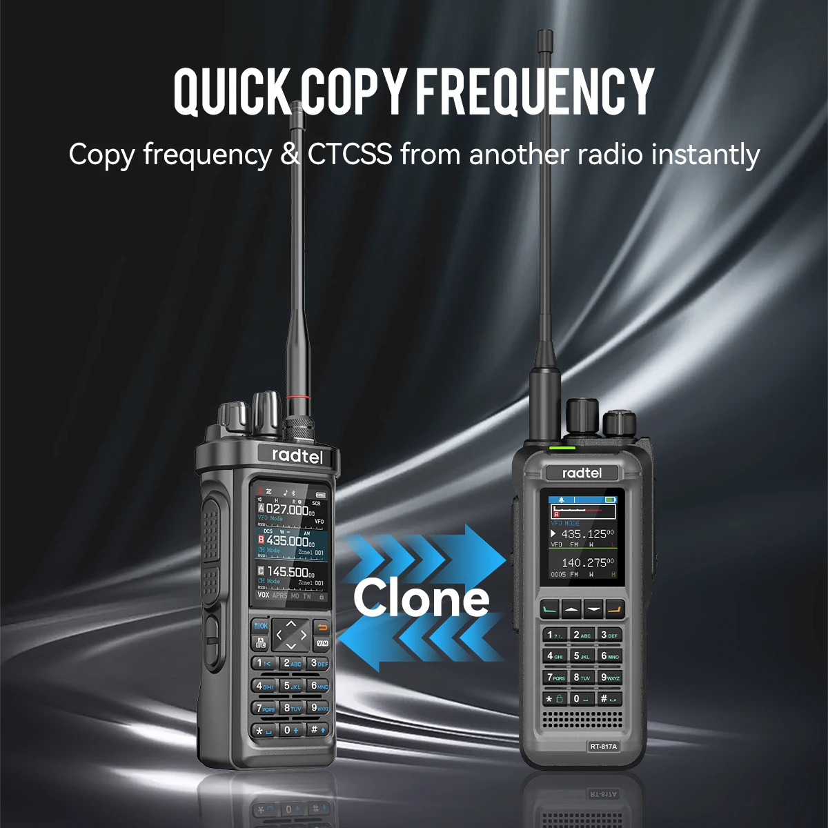 Radtel RT-950 PRO Walkie Talkie AM/FM/CB/LSB/USB/CW Receiver with GPS APRS 10W Bluetooth Phone Programming Ham Radio RT-950PRO - Image 3
