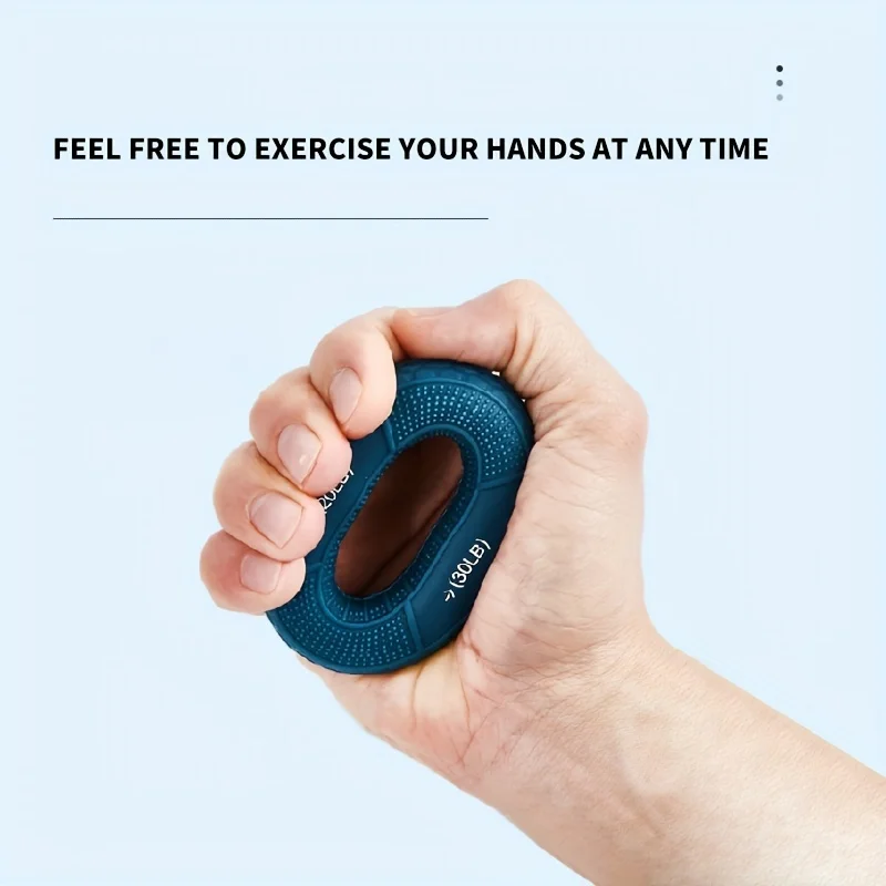 Hand Grip Ring with Silicone Carpal Expander, Strength Training Finger Ring, Increase Muscle Power and Body Building, 20-80LB - Image 3