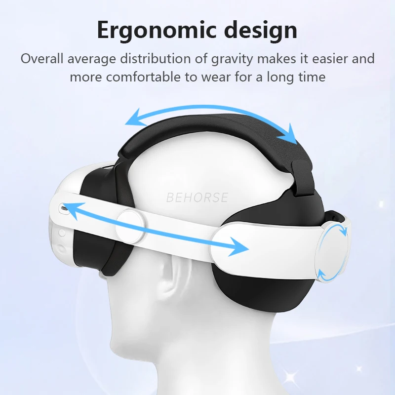 Adjustable Elite Head Strap for Quest 3/3S Comfortable to Wear for Meta Quest 3S/3 Headstrap Replacement VR Headset Accessories - Image 4