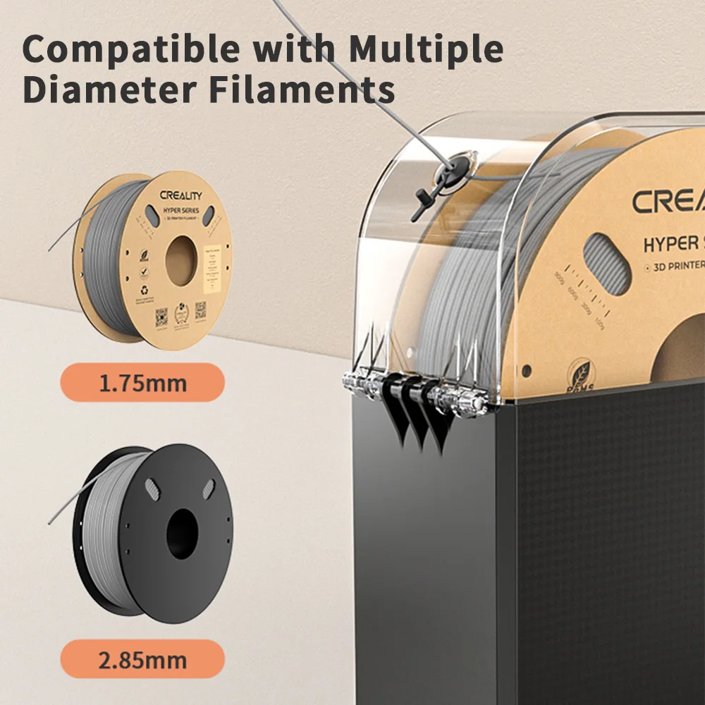 Creality Filament Dryer Upgrade Fan Filament Dry Box 1KG PLA PETG ABS TPU Filaments Dehydrator Storage Box Filament Spool Holder - Image 3