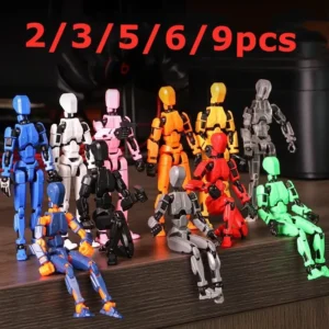 2/3/9PCS-Lucky Puppets 13 Doll,Multiple Styling Combinations Robot Model,Cheap Holiday Gift,Cool Robot Doll Desktop Decoration