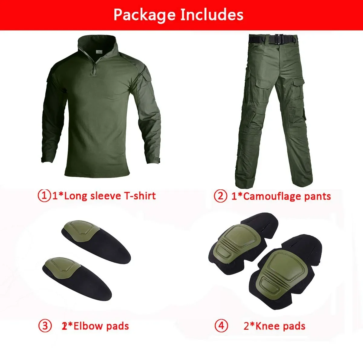 Camo Tactical Uniform Airsoft Ripstop Suit Multi Pocket Suits Hunting Pants Men Trainning Shirts Airsoft Paintball Clothes Sets - Image 7