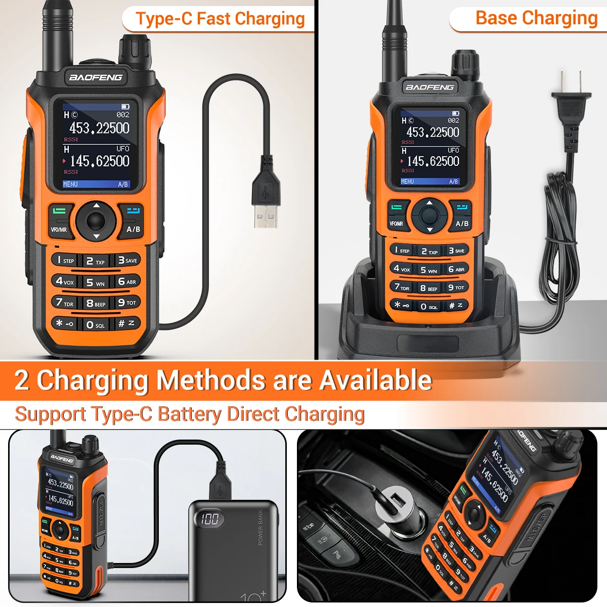 Baofeng UV-21 Pro Walkie Talkie Long Range Air Band Wireless Copy Frequency VHF UHF Type-C Rechargeable Upgrade UV-5R Ham Radio - Image 5