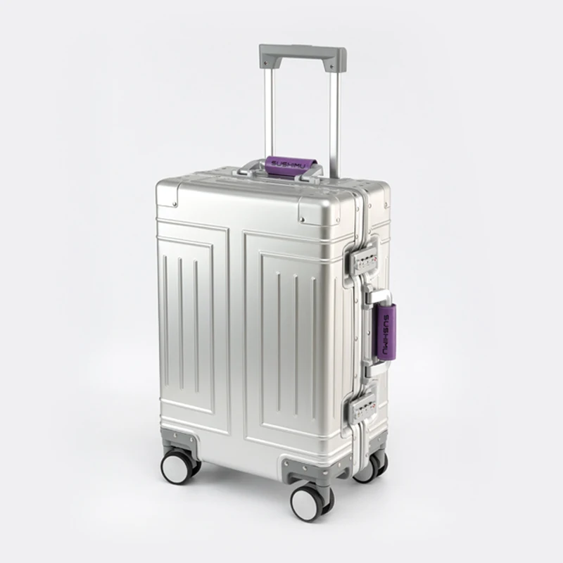 100% Aluminum-magnesium alloy Travel Suitcase Rolling Luggage 20/24/28 inch Trolley Luggage Carry-On Cabin Suitcase - Image 7