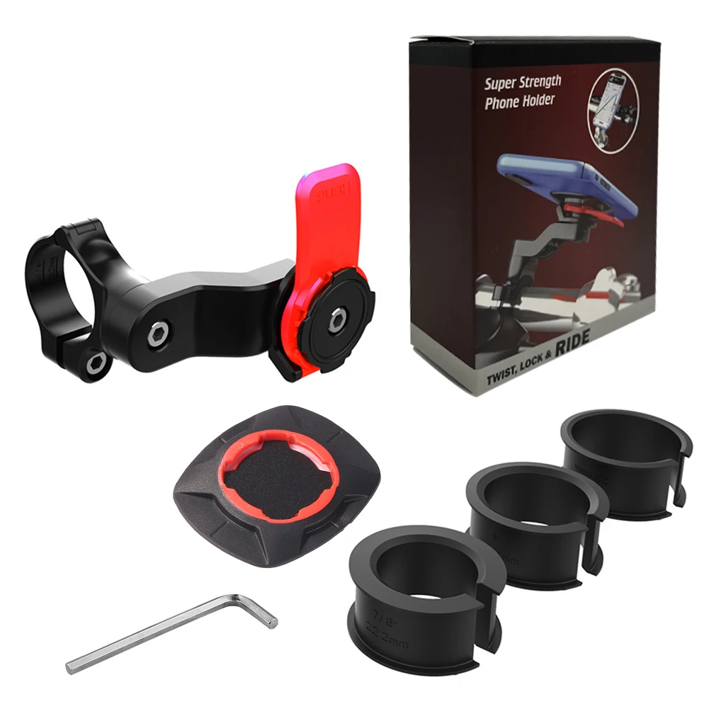 Motorcycle Bike Phone Holder Phone Bracket Vibration Damper Bike Handlebar Navigation Support for 4.7-7.2'' Phone - Image 8