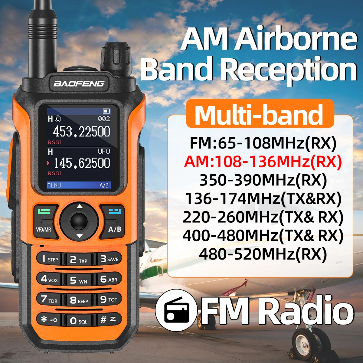 Baofeng UV-21 Pro Walkie Talkie Long Range Air Band Wireless Copy Frequency VHF UHF Type-C Rechargeable Upgrade UV-5R Ham Radio - Image 3