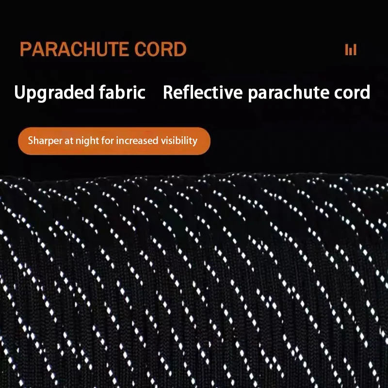 Reflective Paracord Military 7 Strand 4mm 550 Tactical Parachute Cord Camping Tent Lanyard DIY Bracelet Weaving Rope - Image 3
