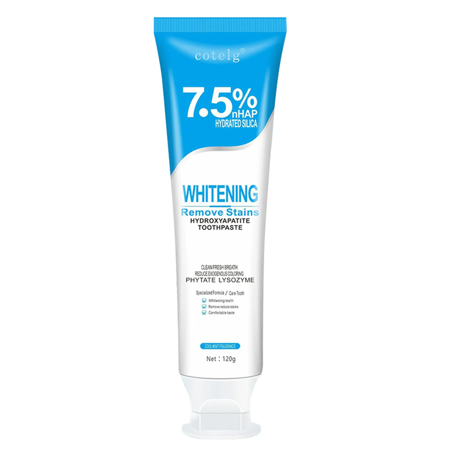 120g Hydroxyapatite Toothpaste,Gentle Mint,Breath Refreshing Whitening Toothpaste,Intensives Stain Removal Tooth Paste,Oral Care - Image 8