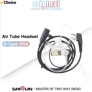 Baofeng UV-5RH Walkie Talkie Headset with Mic 2 Pin Acoustic Air Tube Earphone UV-18Pro Kenwood UV-13 DM-1701 uv 5r accessories