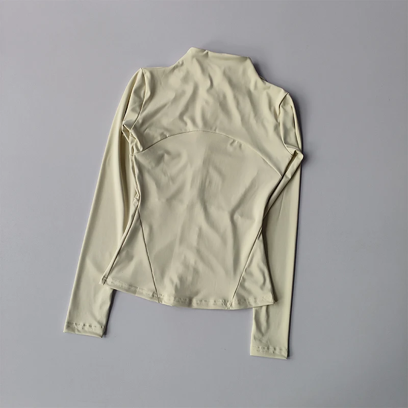 Women Sports Jacket Zip Fitness Yoga Shirt Workout Running Coats Warm Gym Long Sleeve Top Cardigan Slim Tight Jacket Activewear - Image 2