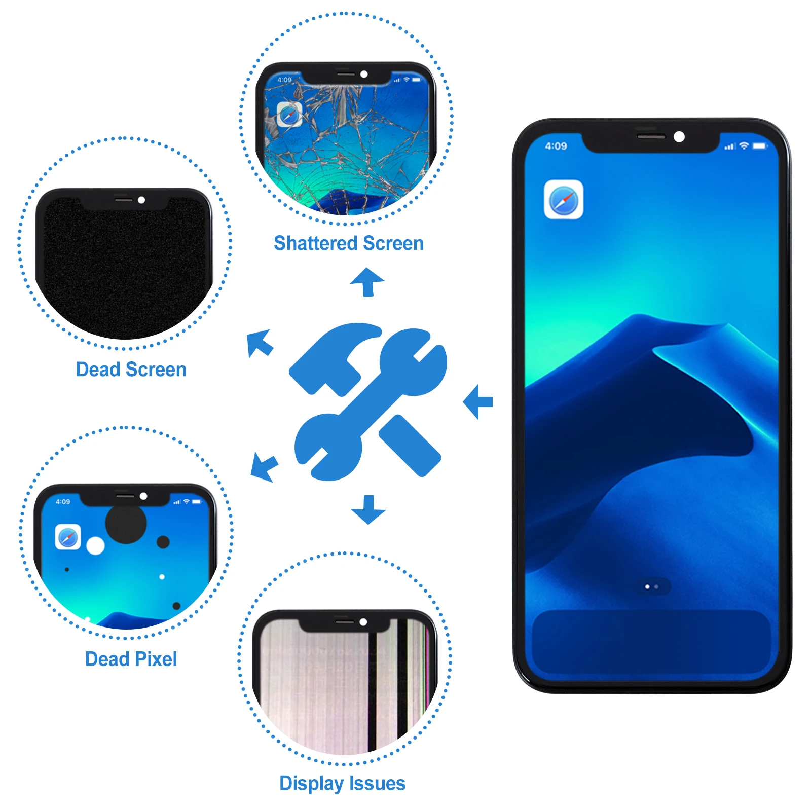 100% Tested Lcd For iPhone 11 Display 3D Touch Screen Replacement with Metal Frame Full FHD Durable Easy to Install Factory Lcd - Image 5