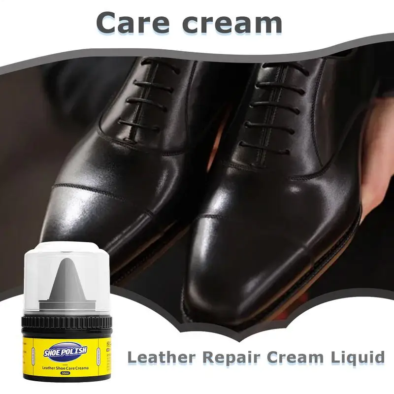 Leather cream leather care agent 40/50ml leather shoe care cream colorless shoe wax car leather care and interior cleaner - Image 4