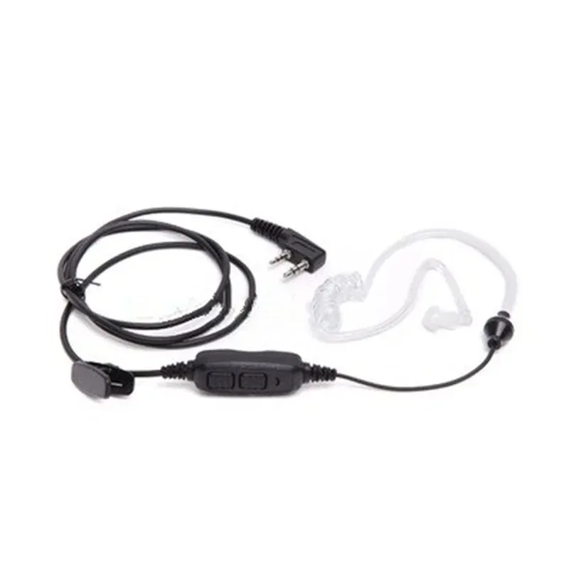 Radio Dual PTT Air Duct Earpiece With Mic Headset for Baofeng Two Way Radio UV-82 UV 82 UV82L UV-89 TK3207 TK3118Accessories - Image 3