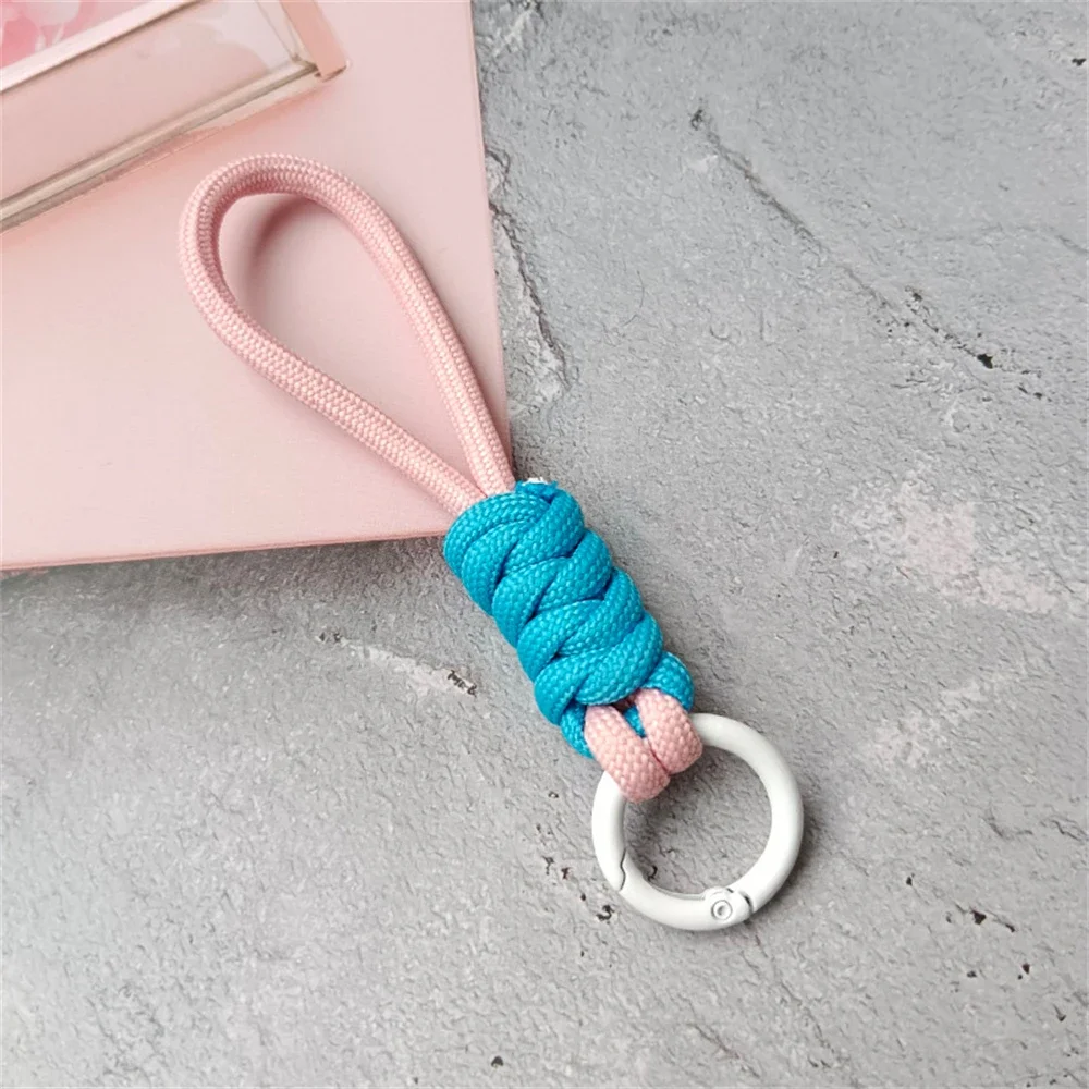 Colorful Braided Lanyard Keychain Unisex Anti-Lost Wrist Strap Paracord With Key Ring For Phone Camera U Disk Bottle Accessories - Image 25
