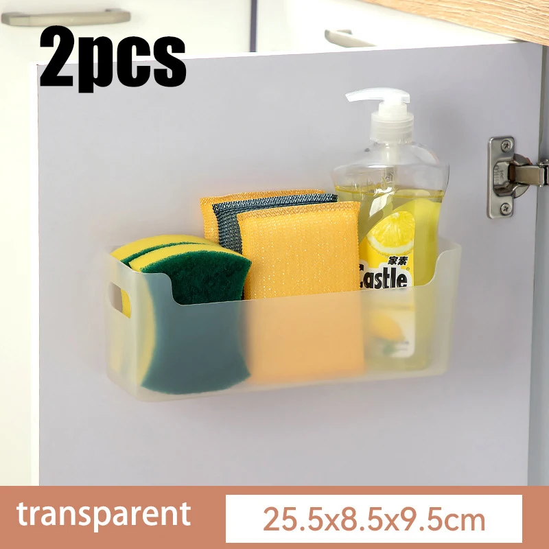 Non Perforated Cling Film Rack Inside Cabinet Wall Shelf Shelves Spice Rack Dish Drying Rack Cabinet Door Organiser For Kitchen - Image 13