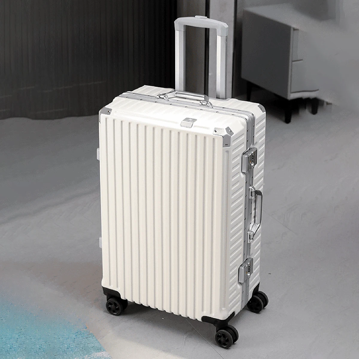 Trolley Luggage 20 24 26 28" Aluminum Frame Rolling Luggage Case USB Travel Suitcase on Wheels Combination Lock Carry on Luggage - Image 15
