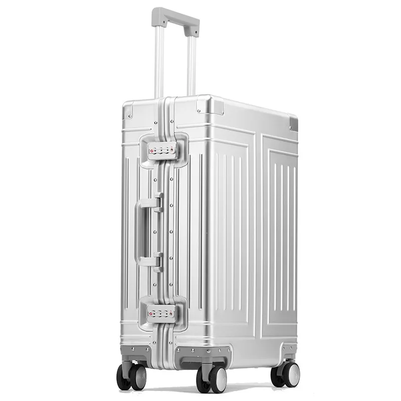 100% Aluminum-magnesium alloy Travel Suitcase Rolling Luggage 20/24/28 inch Trolley Luggage Carry-On Cabin Suitcase - Image 9