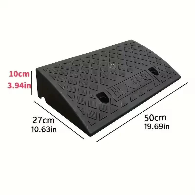 1pc Portable Ramps with Non-Slip Surface - Durable Material, Ideal for Cars, Motorcycles, Wheelchairs & Pets, 10cm Height - Image 6