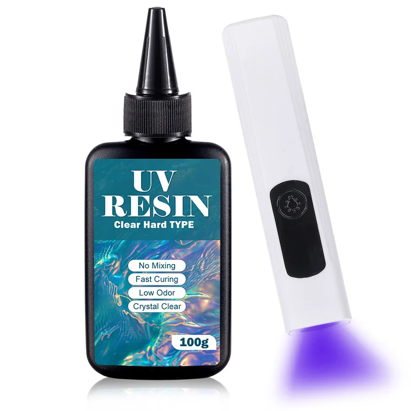 UV Resin Kit with Light Upgraded Hard Type Crystal Clear Ultraviolet Curing UV Resin for Craft DIY Jewelry Making Molds Casting - Image 13