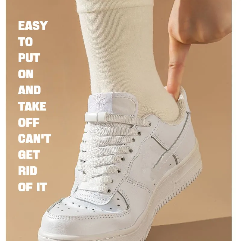 Elastic Laces Sneakers Boots Magnetic Lock Shoelaces without ties Flat No Tie Shoelace Rubber Bands for Shoes Accessories 1Pair - Image 2