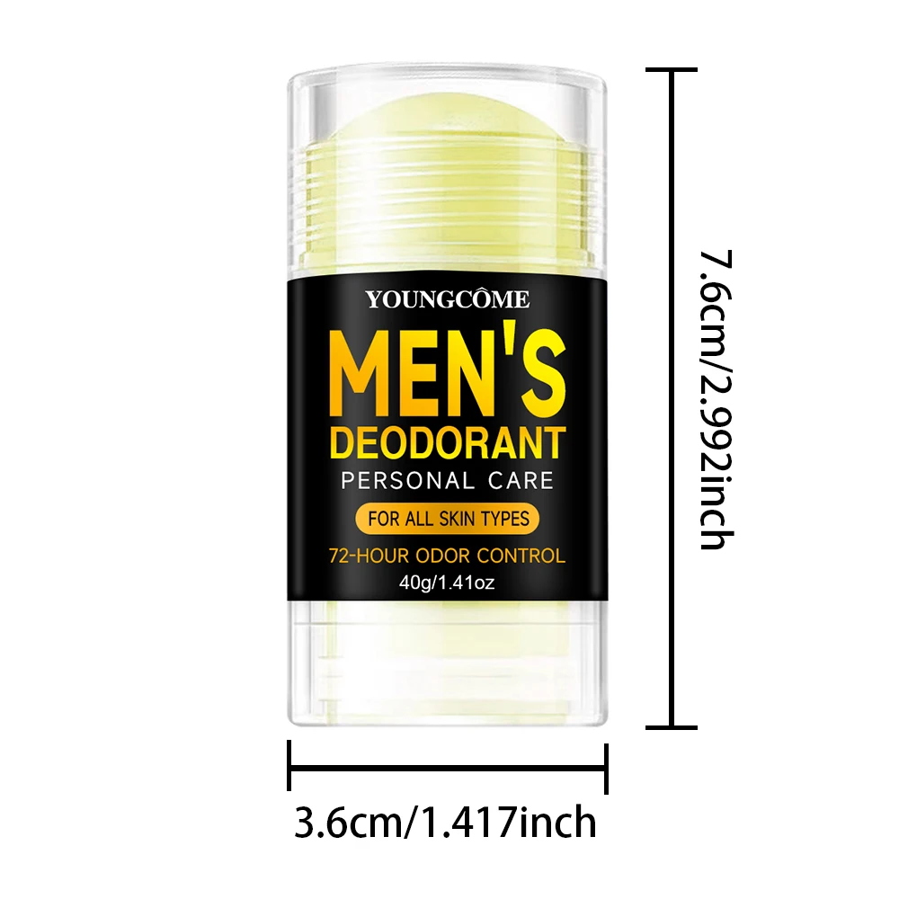 Men Sandalwood Deodorant Stick Anti Sweating Keep Drying Lasting Fragrance Remove Armpit Odor Underarm Refresh Sticks Refresh - Image 7